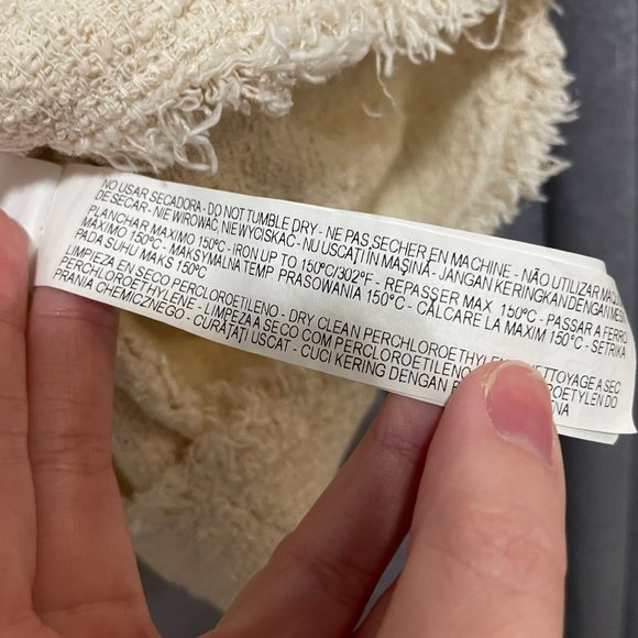 Cream & Black Bow Tweed Fit & Flare Dress - 28" Waist - Picture 8 of 9